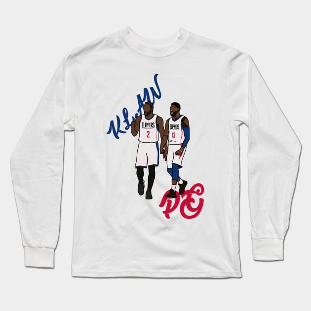 Kawhi Leonard x Paul George 'KLAW x PG' - NBA LA Clippers Long Sleeve T-Shirt by xavierjfong